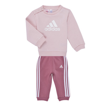 衣服 女孩 女士套装 Adidas Sportswear Badge of Sport Jogger Set 玫瑰色 / 白色