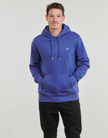 衣服 男士 卫衣 Gant REG SHIELD HOODIE 蓝色