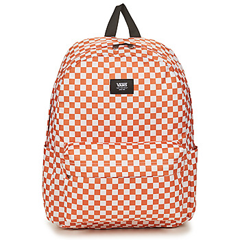 包 双肩包 Vans 范斯 OLD SKOOL CHECK BACKPACK 白色 / 橙色