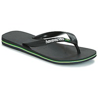 鞋子 人字拖 Havaianas 哈瓦那 BRAZIL LOGO 黑色