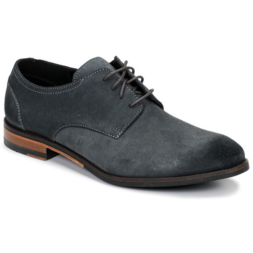 Shoes Men Derby Shoes Clarks FLOW PLAIN Grey