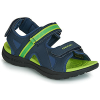 Shoes Boy Outdoor sandals Geox J GLEEFUL BOY Blue / Yellow