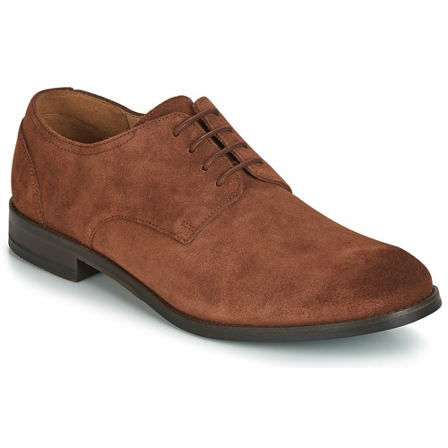 Shoes Men Derby Shoes Clarks FLOW PLAIN Brown