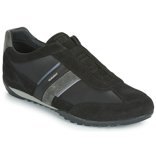 Shoes Men Low top trainers Geox U WELLS A Black