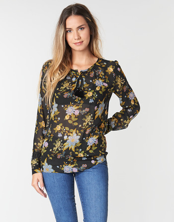 Clothing Women Tops / Blouses Ikks BP13125-02 Black / Multicolour