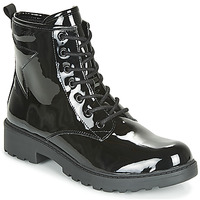 Shoes Girl Mid boots Geox J CASEY GIRL Black