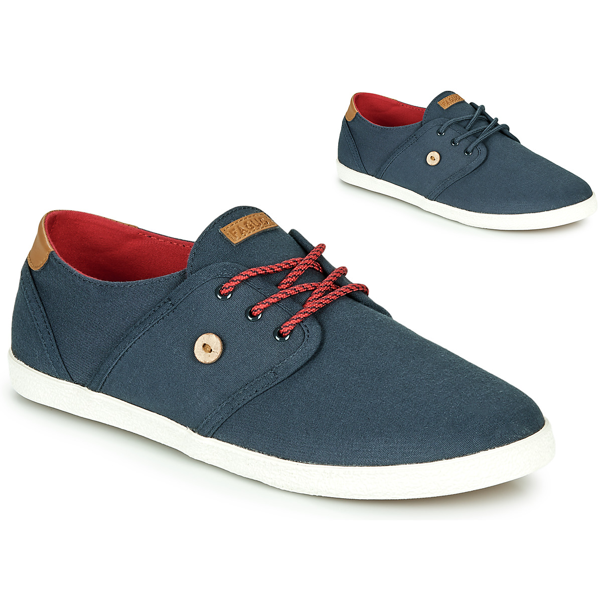 Shoes Low top trainers Faguo CYPRESS Blue / Brown / Red