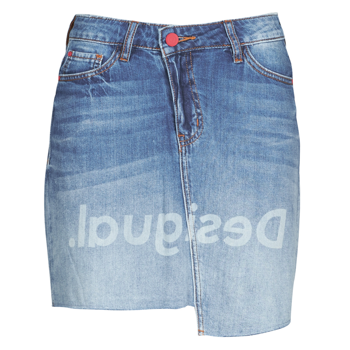 Clothing Women Skirts Desigual LOG Blue