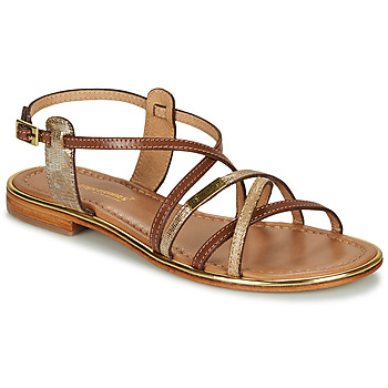 Shoes Women Sandals Les Tropéziennes par M Belarbi HARRY Brown / Gold