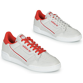 Shoes Low top trainers adidas Originals CONTINENTAL 80 Beige / Red