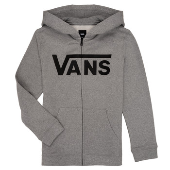 Clothing Children Sweaters Vans BY VANS CLASSIC ZIP HOODIE Grey