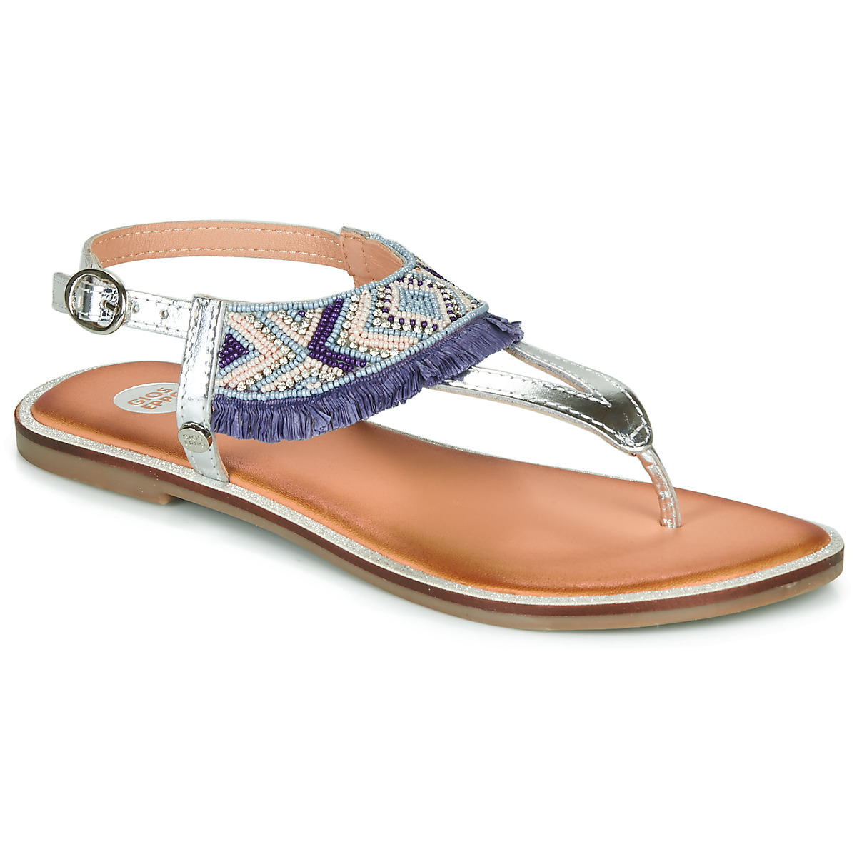 Shoes Girl Sandals Gioseppo BERMUDAS Blue / White