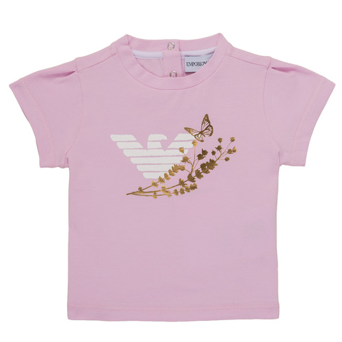 Clothing Girl Short-sleeved t-shirts Emporio Armani Adrian Pink