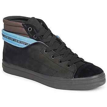 Shoes Men Hi top trainers Bikkembergs PLUS MID SUEDE Black