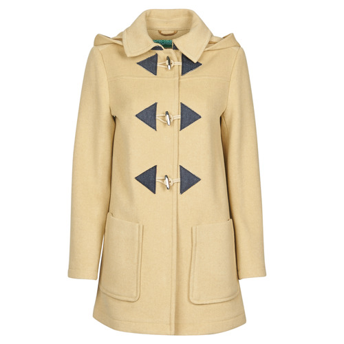 Clothing Women Coats Benetton 2BZP53655 Beige