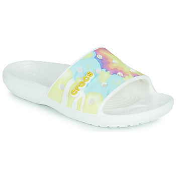 Shoes Women Sandals Crocs CLASSIC TIEDYE SLD White / Multicoloured