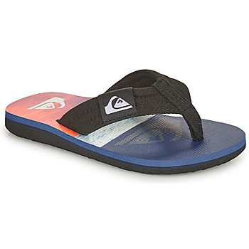 Shoes Children Flip flops Quiksilver MOLOKAI LAYBACK YOUTH Blue / Orange / Black