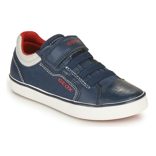 Shoes Boy Low top trainers Geox GISLI BOY Marine / Red