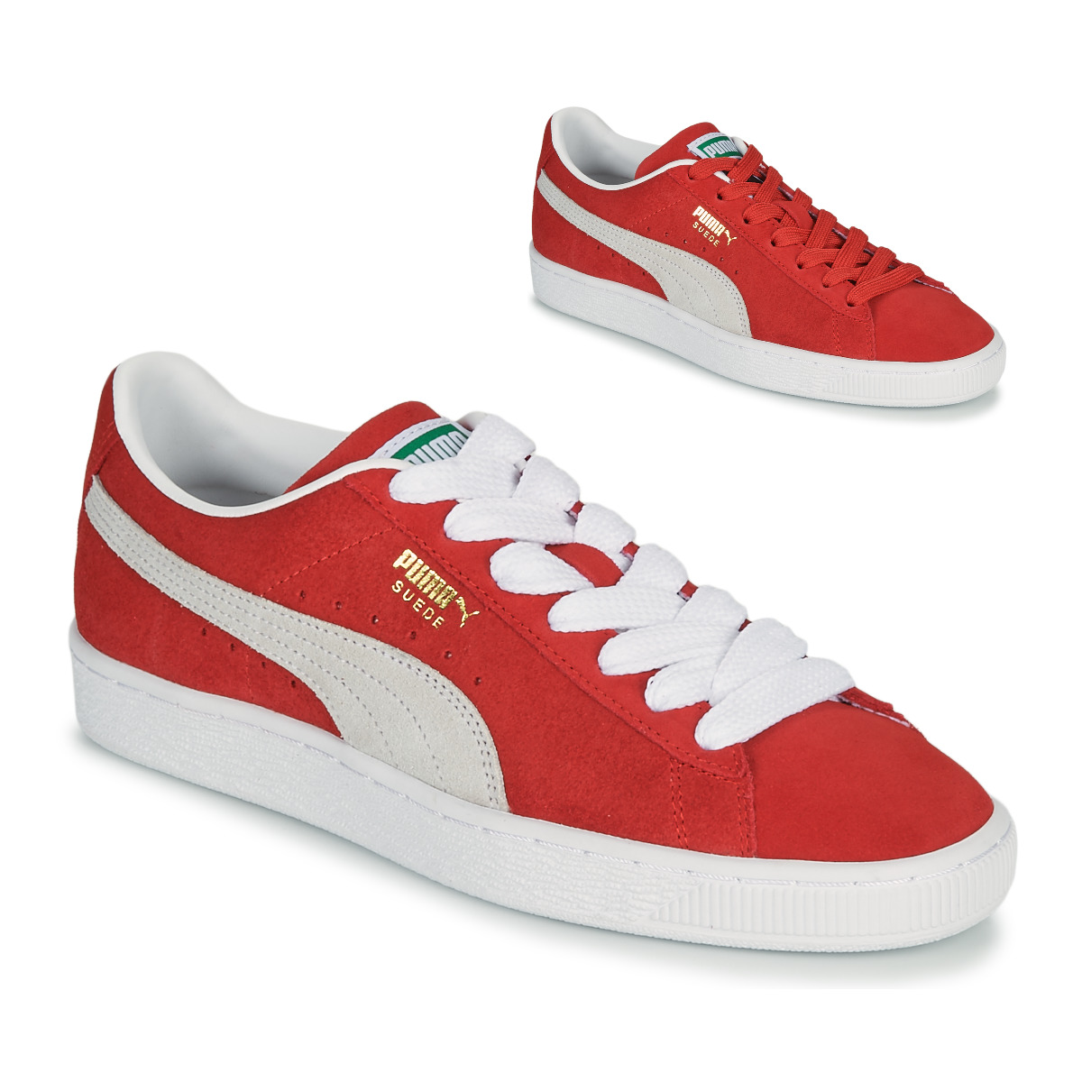 Shoes Men Low top trainers Puma SUEDE Red