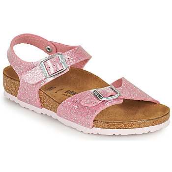 Shoes Girl Sandals Birkenstock RIO PLAIN Pink