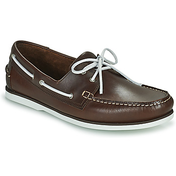 Shoes Men Boat shoes Pellet Vendée Veal / Brown / White