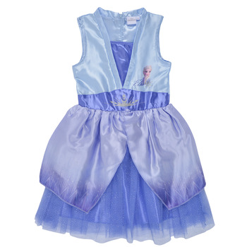 Clothing Girl Short Dresses TEAM HEROES  FROZEN DRESS Blue