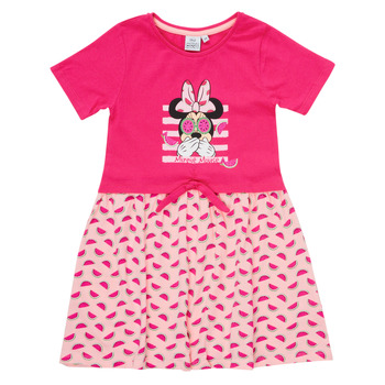 Clothing Girl Short Dresses TEAM HEROES  MINNIE DRESS Pink