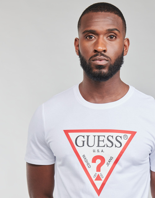 Guess CN SS ORIGINAL LOGO TEE White