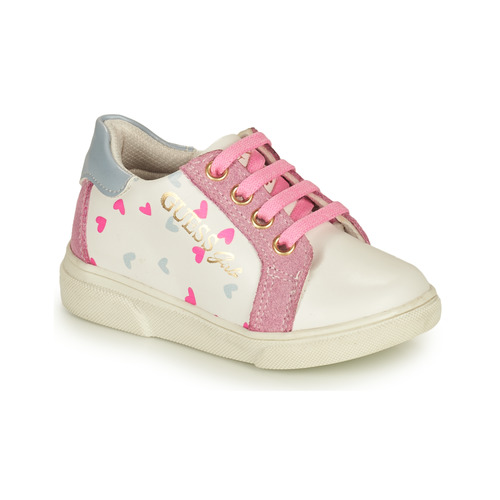 Shoes Girl Low top trainers Guess MILA White / Pink