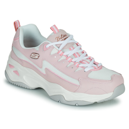 Shoes Women Low top trainers Skechers  Pink / White