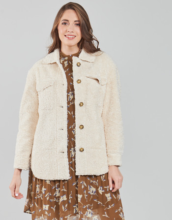 Clothing Women Coats Esprit LL F SHRLG SHKT Beige