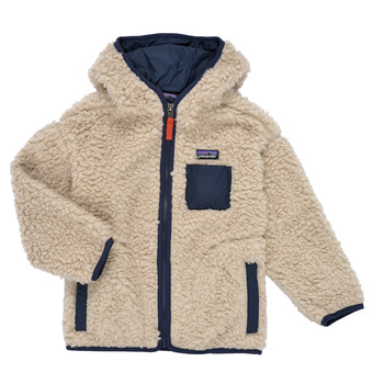 Clothing Children Fleeces Patagonia RETRO X HOODY Beige