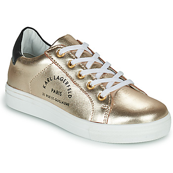 Shoes Girl Low top trainers Karl Lagerfeld Z19077 Gold