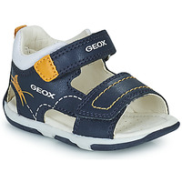 Shoes Boy Sandals Geox B SANDAL TAPUZ BOY B Marine / Yellow