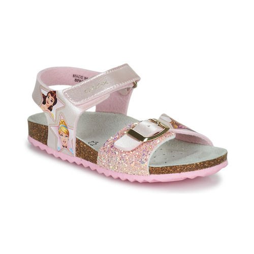 Shoes Girl Sandals Geox J ADRIEL GIRL Pink