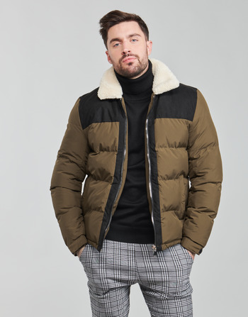 Clothing Men Duffel coats Yurban BAC Kaki / Black