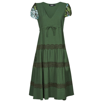 Clothing Women Long Dresses Desigual VEST_GINGY Green