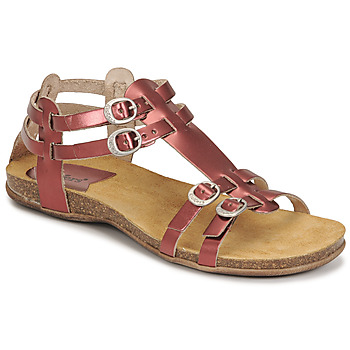 Shoes Women Sandals Kickers ANA Bordeaux / Metallic