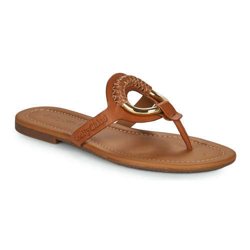 Shoes Women Flip flops See by Chloé HANA SB38111A Cognac