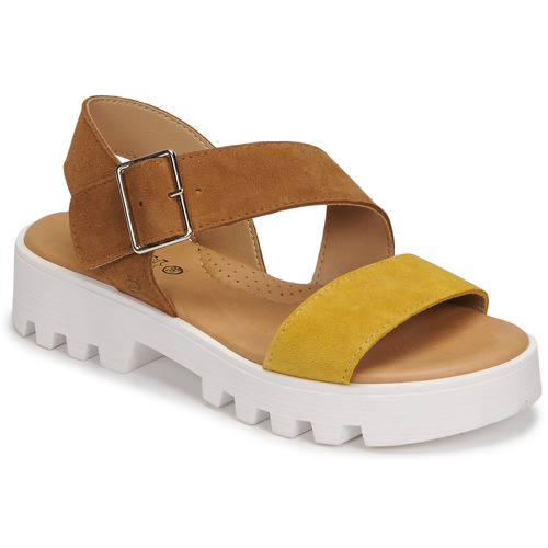 Shoes Girl Sandals Citrouille et Compagnie NEW 32 Camel / Yellow