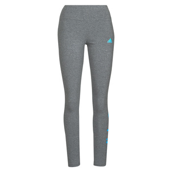 Clothing Women Leggings Adidas Sportswear LIN Leggings Dark / Grey / Heather / App / Sky / Rush