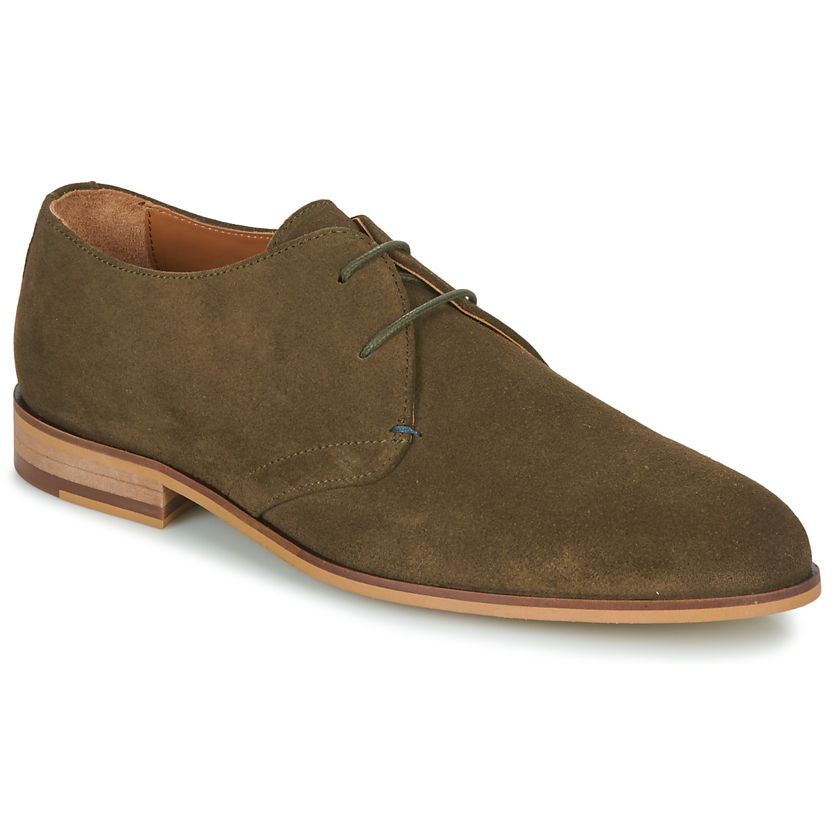 Shoes Men Derby Shoes Pellet BRICE Velvet / Kaki