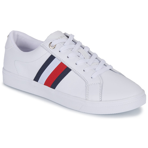 Shoes Women Low top trainers Tommy Hilfiger CORP WEBBING SNEAKER White