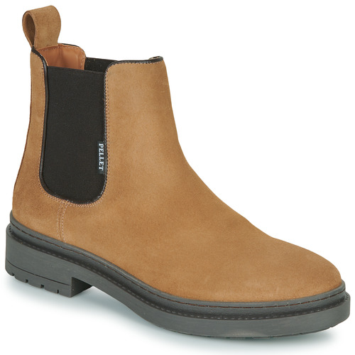 Shoes Men Mid boots Pellet JUNE Velvet / Beige