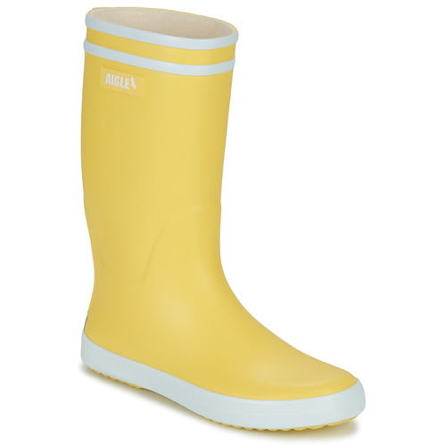 Shoes Children Wellington boots Aigle LOLLY POP 2 Yellow / White