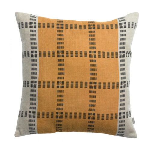 Home Cushions covers Vivaraise ZEFF EDEN Ocre tan