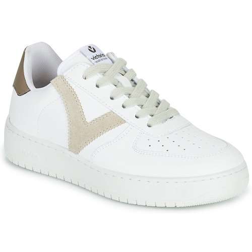 Shoes Women Low top trainers Victoria MADRID EFECTO PIEL & COL White / Beige