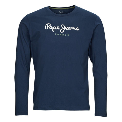 Clothing Men Long sleeved tee-shirts Pepe jeans EGGO LONG Marine