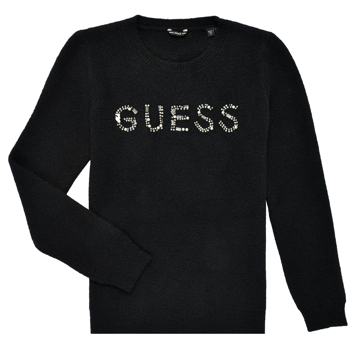 Clothing Girl Jumpers Guess J2BR01-Z3220-JBLK Black