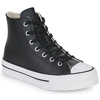 Shoes Girl Hi top trainers Converse Chuck Taylor All Star Eva Lift Leather Foundation Hi Black